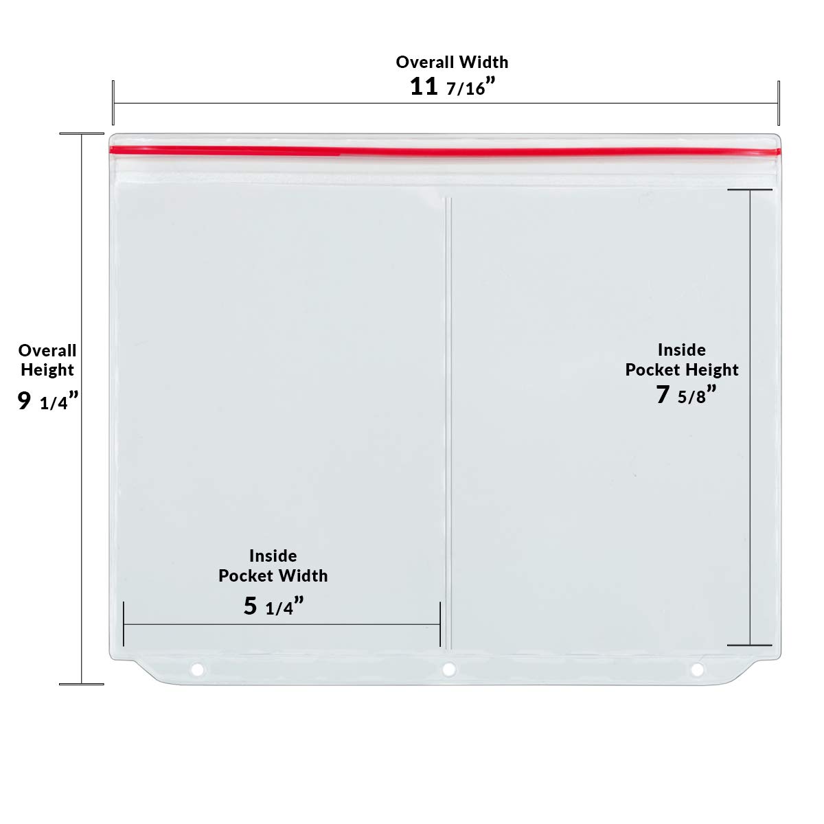 StoreSmart – Multi-Taschen mit Reißverschluss für Bastel- und Strickbedarf – 2 Taschen – 25 Stück – CRFT600-2-25