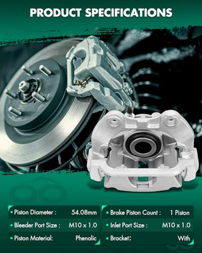 Image of SCITOO Rear Left+Right Brake Calipers With Bracket 18-B4726 18-B4727 Compatible For Cadillac 1999-2002 For Chevrolet 1999-2005 For GMC 1999-2005