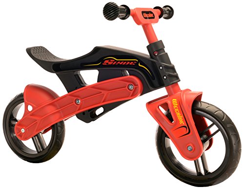 Wee-Ride Slyde Vélo d'équilibre pour garçon Noir/Rouge 25,4 cm