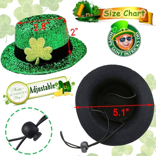Disfraz Día de San Patricio para Perro 3 Pzs Sombrero Irlandés miniatura 3