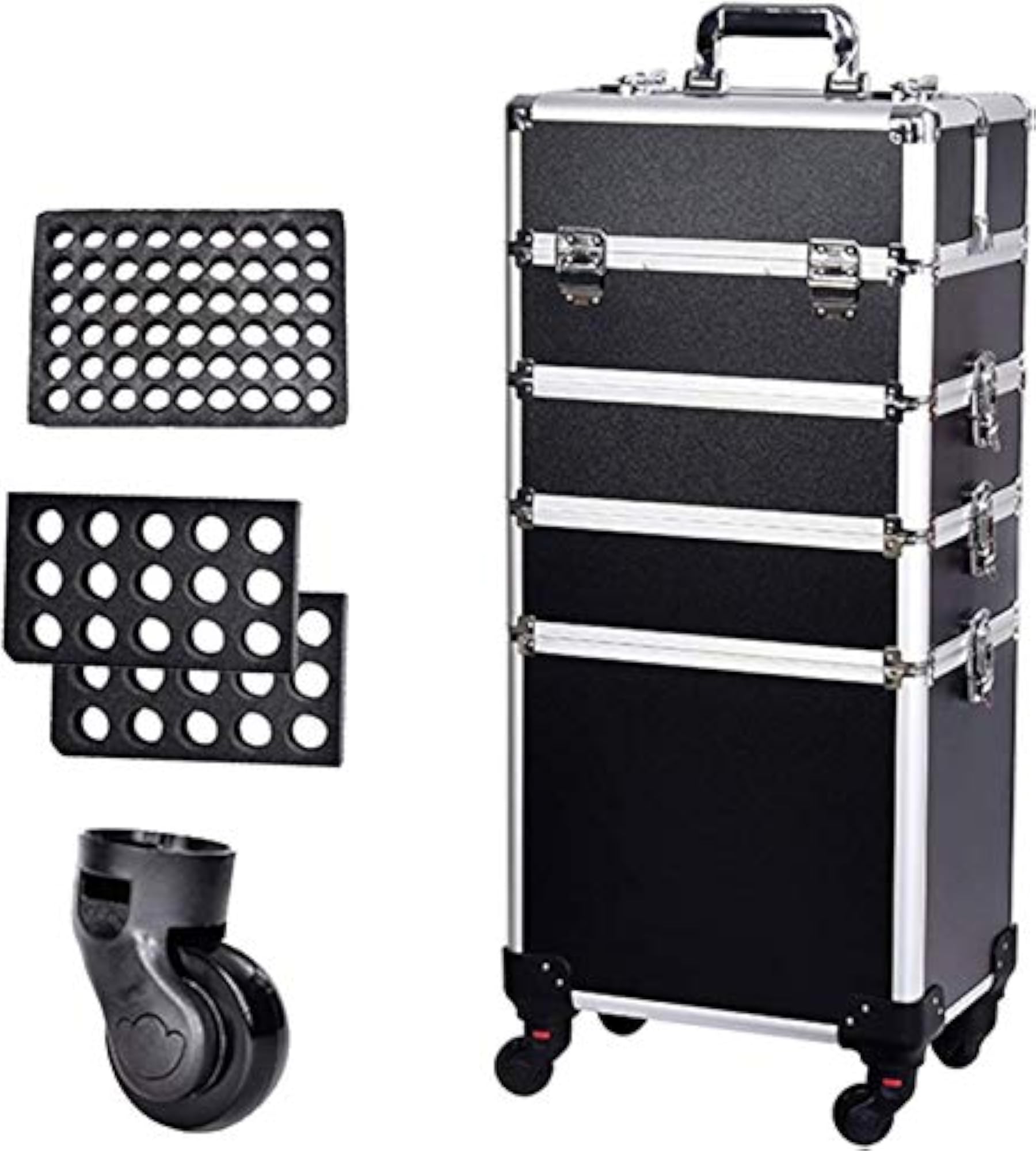 Professional Hairdressing Case, Aluminium Cosmetic Trolley