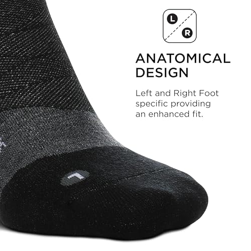 Image of Feetures Merino 10 Cushion Quarter Sock Stripe
