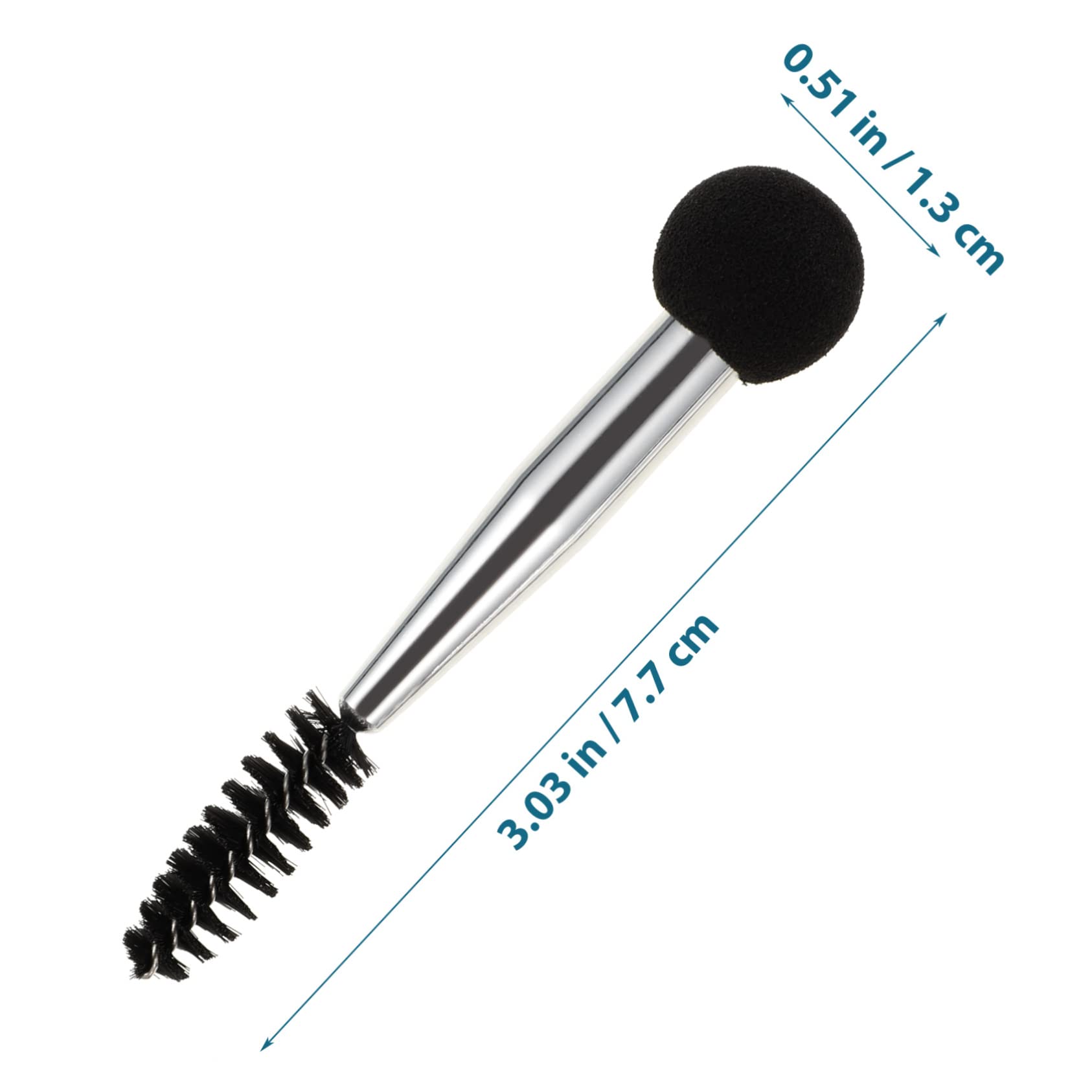 CLISPEED 6Pcs Dual Ended Makeup Sponge Brush Eyebrow Applicator Eyelash Brushes Lightweight Design for Easy Travel for Eye Shadow Eyebrow Makeup Stamping