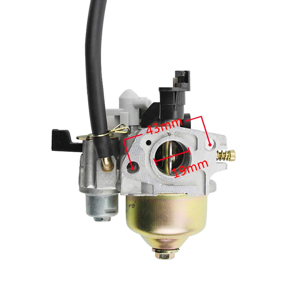 Collettore Carburatore 19mm GOOFIT 2 Tempi Per Decespugliatore E Motori GX160 GX200 5.5-6.5hp - Sostituisce 16100-ZH8-W61