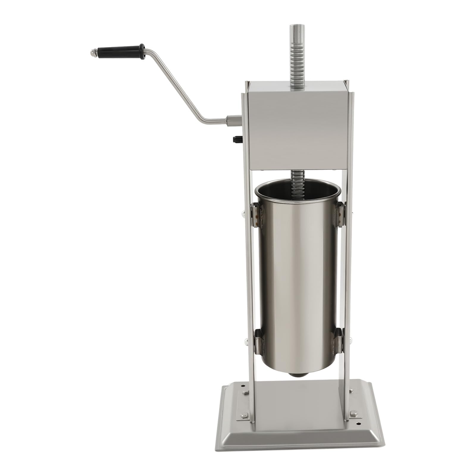 Apparecchio per Churros Metallico, Macchina per Churros Manuale 5L in Acciaio Inox Professionale con 6 Ugelli, Pressa Pasta Manuale per Ristorante Panetteria, Caffè, Secchio 5 Litri Inox Alimentare