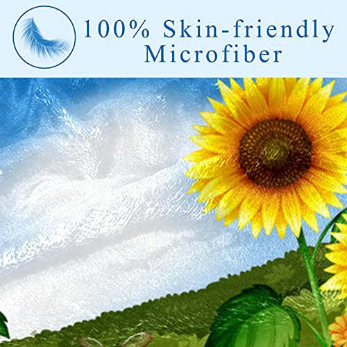 Couverture douce motif tournesols apportant chaleur et réconfort au quotidien