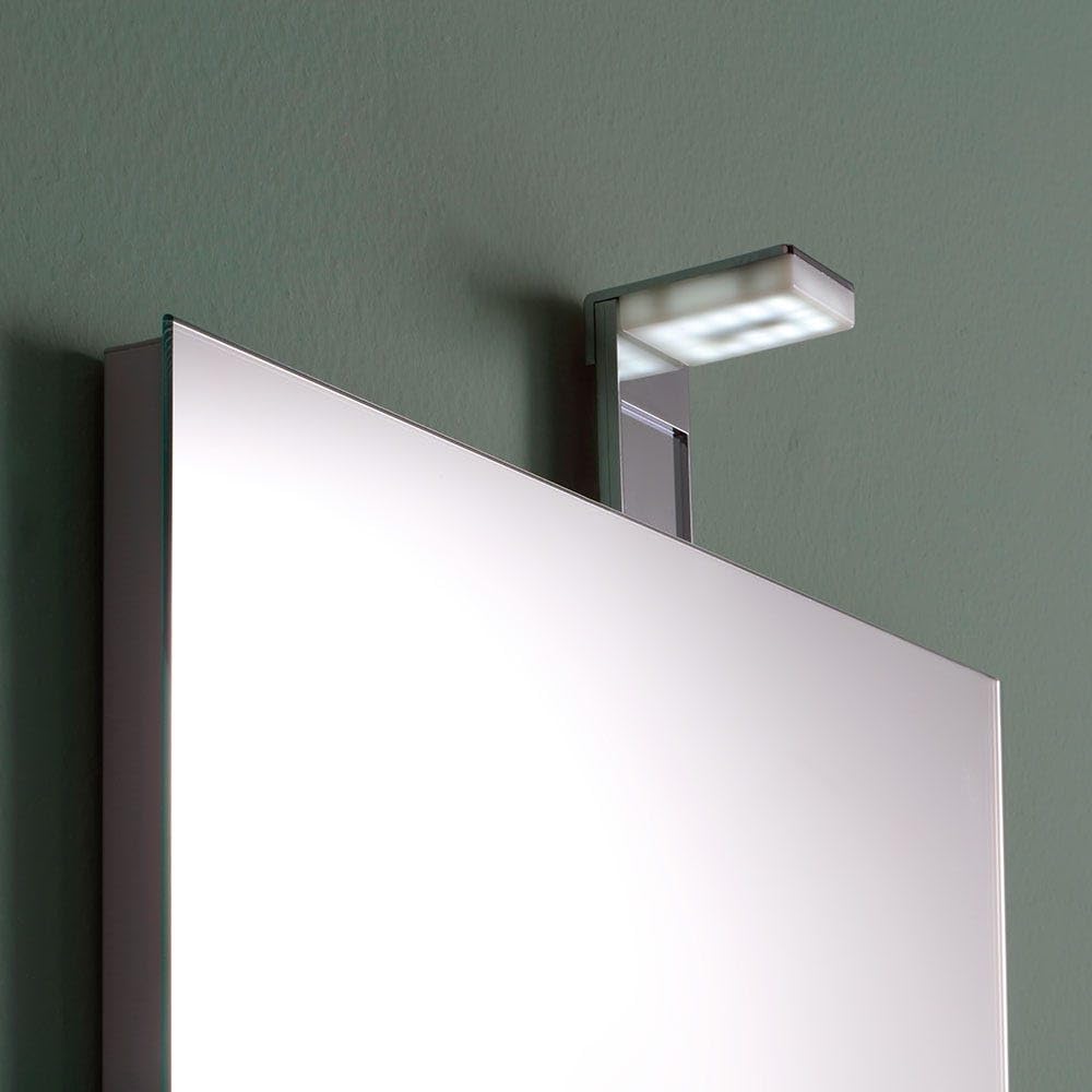 Kiamami Valentina - Specchio Rettangolare Cm 50X70 Reversibile Completo Di Lampada Led