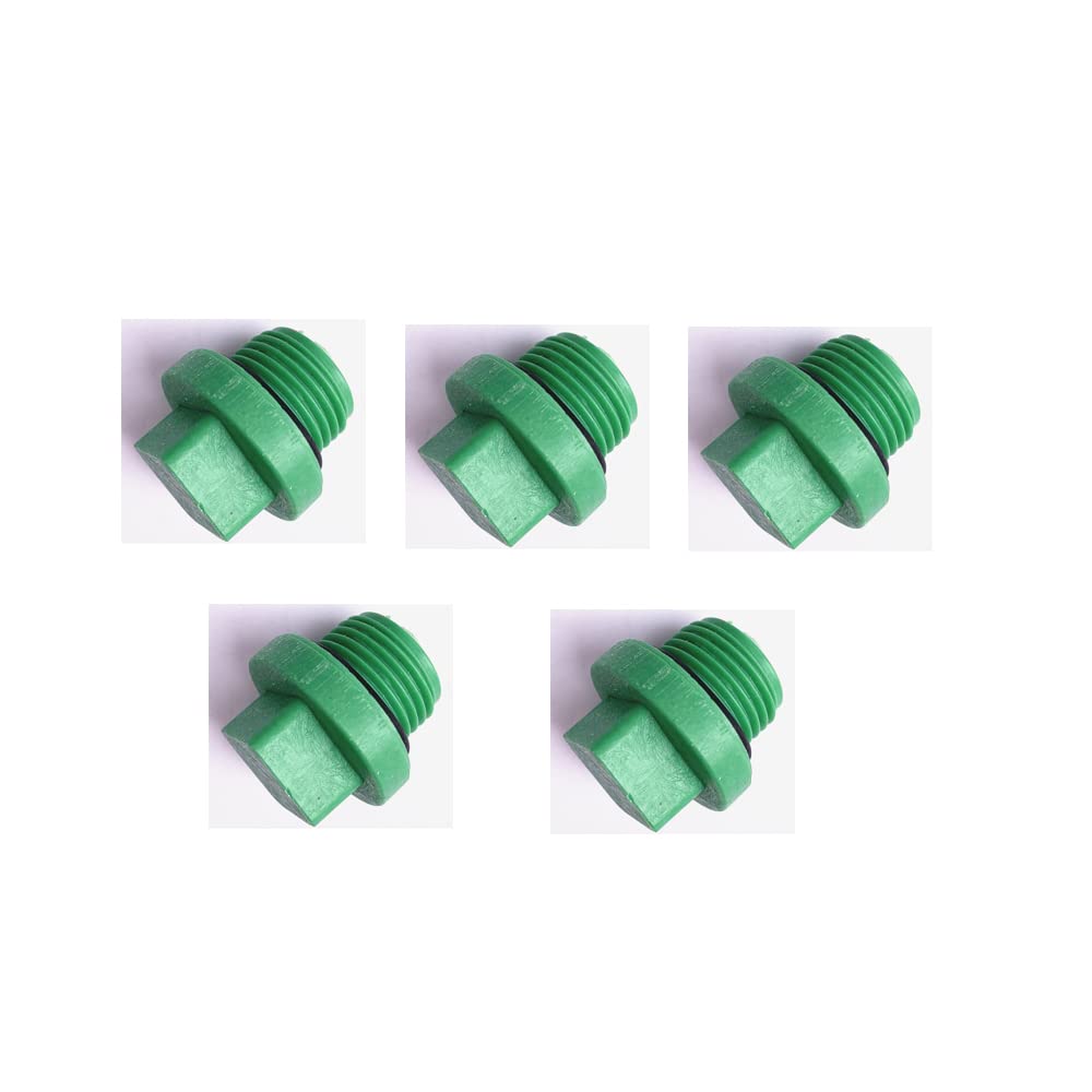 DRFLYSD 5 pcs 1/2" 3/4" PT Male Thread PPR Pipe Fitting End Caps Connector Plug Stopcock Outer Cap (1/2'' Male)