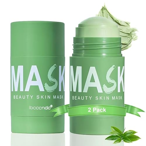Máscara de limpieza profunda de té verde para cara, mascarilla removedor de puntos negros, mascarilla de limpieza profunda sin poros para purificar,