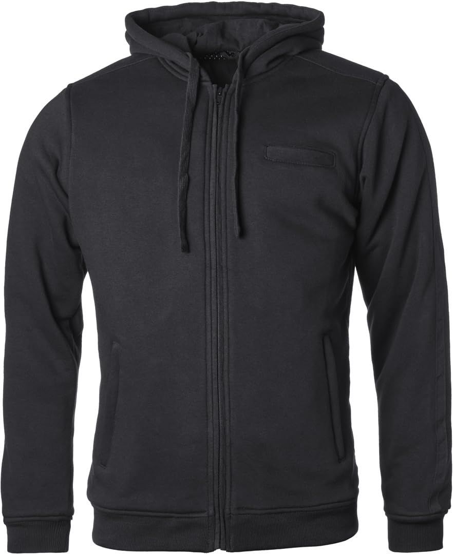GMS Cruz Motorrad Zip Hoodie, schwarz, L