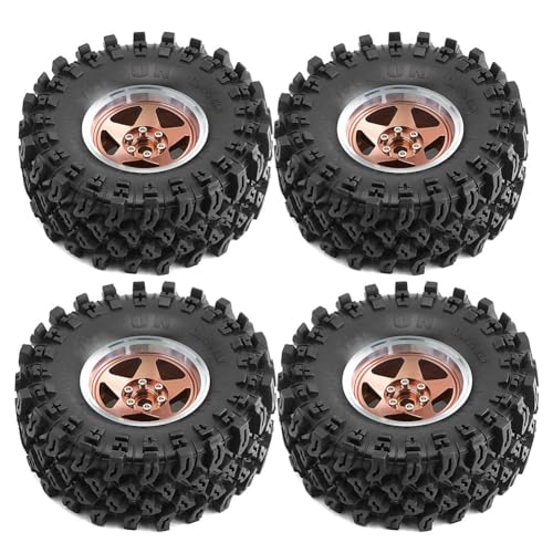 Roue de voiture tout-terrain RC avec pneu marron pour le crawler