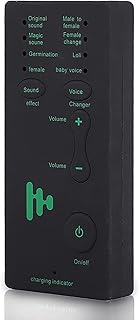 Voice Changer,Portable Mini Voice Changer Device,Voice Disguiser,Handheld Microphone Voice Changer Sound Effects Machine,4 Voice Changes(English Version) for Mobile Phone PC (Upgraded Appearance)…