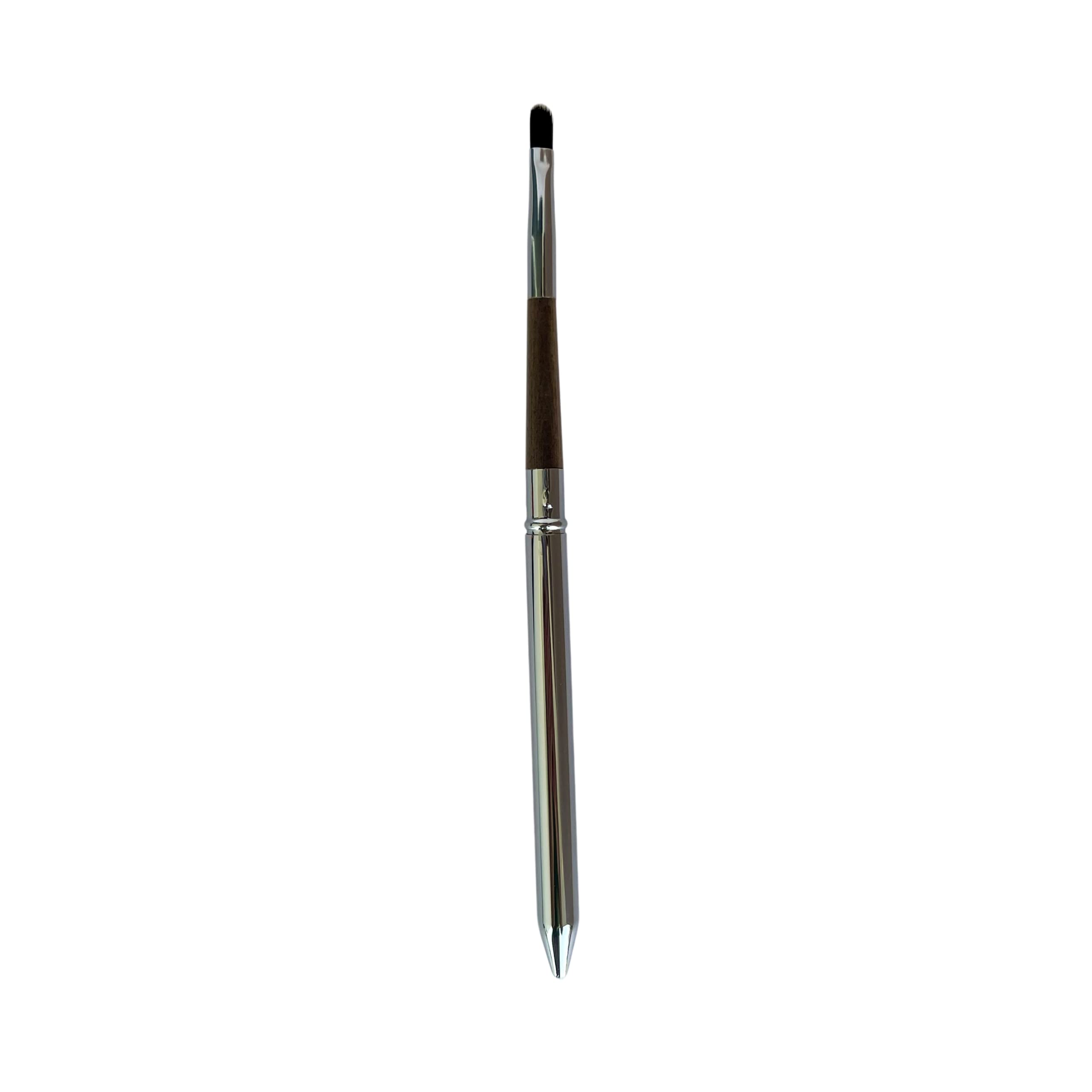 Just ImagineRetractable Lip Brush with Aluminum Cover, Professional Makeup Tool for Ladies, Ideal for Applying Lipstick and Lip Gloss | Vegan Cruelty-free Synthetic Hair Fiber