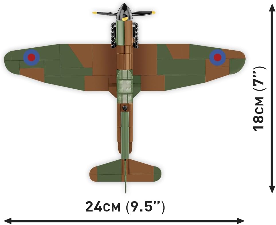 COBI Historical Collection WWII Spitfire MK.I N3200 Imperical War Museum, Duxford Building Set, 146 Pieces