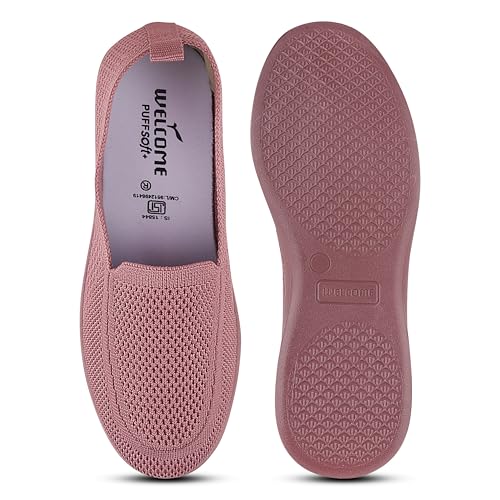 Image of URJO Womens Knit-29 Women's Lightweight Walking Shoes Super Casual Running for Everyday Wear Shoe for Women by Welcome Walking Shoe