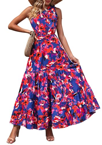 Image of PRETTYGARDEN Women's One Shoulder Boho Floral Maxi Dress