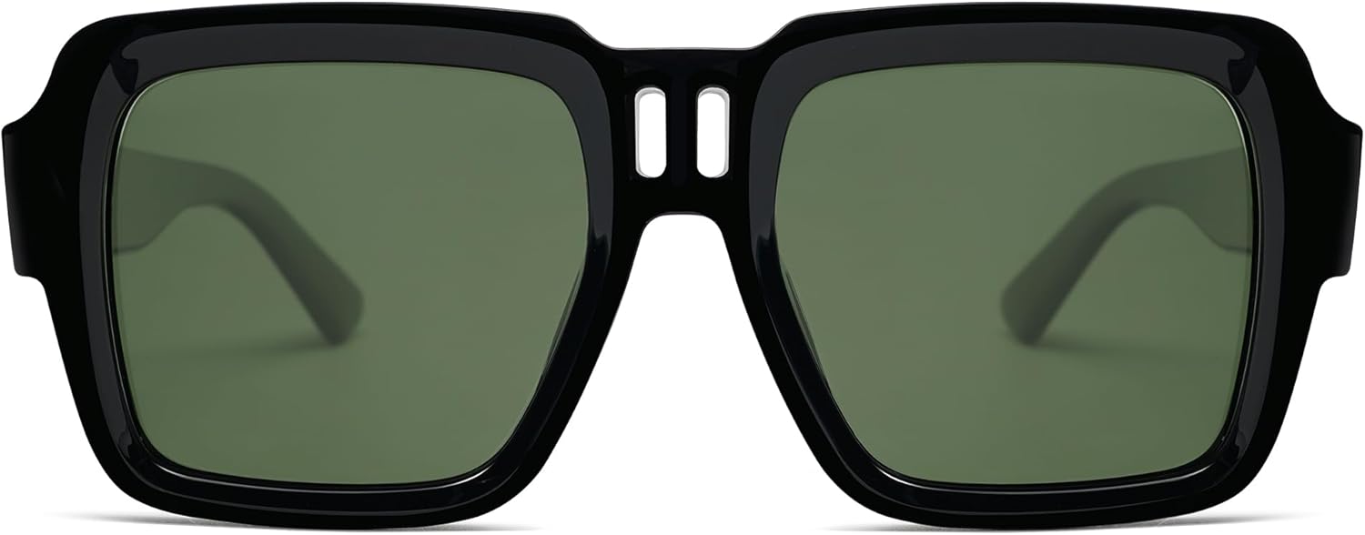 SOJOS Retro Square Polarized Sunglasses for Women Men Trendy Large Frame Sun Glasses Designer Inspired Shades SJ2320