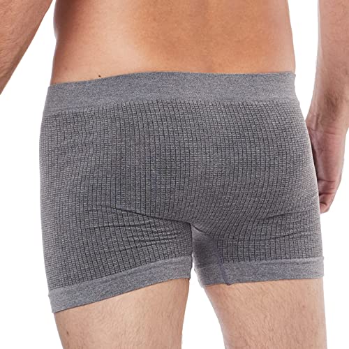 Kit 4 Cuecas Boxer Microfibra, Duomo, Masculino, Grafite, M