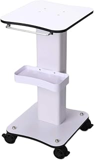 FLYIFE Movable Hand Trucks Beauty Trolley Rolling Cart with Armrest, Small Bubbles Beauty Rejuvenation Skin Instrument Cart, 50Kg Load