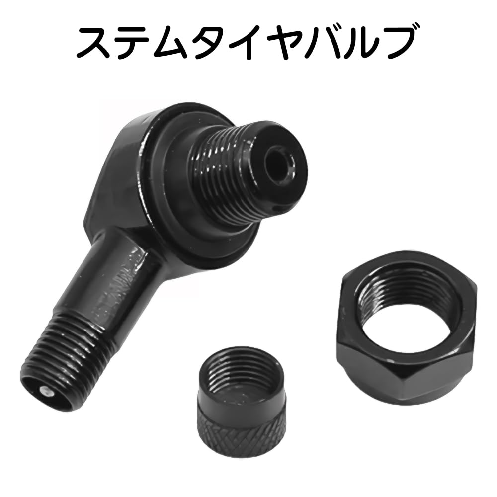 ステム タイヤバルブ 2個セット エアーバルブ 90度 アルミ合金製 ユニバーサルホイール クランプインバルブ 軽量化 自動車タイヤ用 - 4