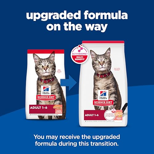Hill's Science Diet Adult 1-6, Adult 1-6 Premium Nutrition, Dry Cat Food, Salmon & Brown Rice, 15 lb Bag - Image 3