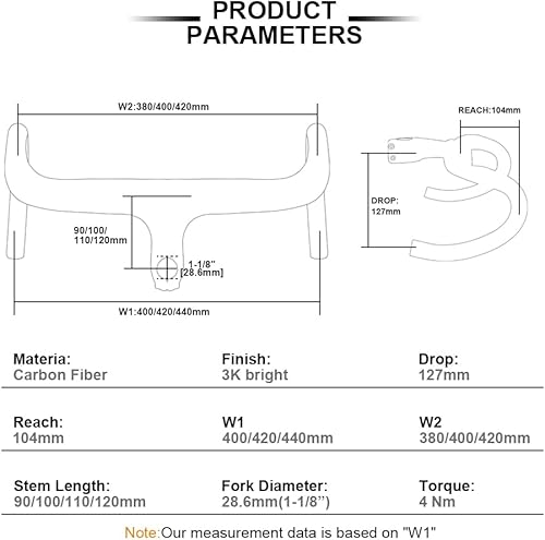 Miniatura 5 de RXL SL Barras de bicicleta de carretera de fibra de carbono con manillar integrado de vástago integrado, manillar de bicicleta de carretera de