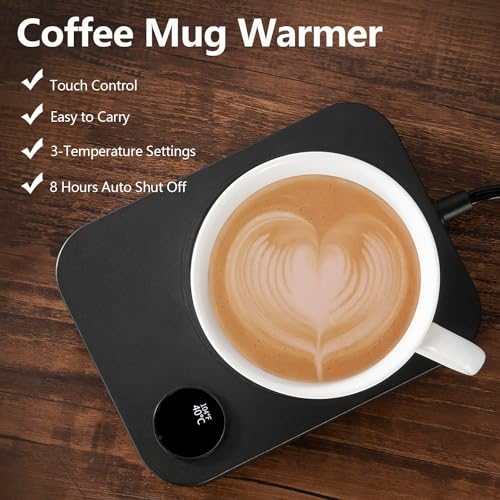 Coffee-Mug-Warmer-Coffee-Mug-Warmer-for-Desk-with-Auto-Shut-Off-3-Temperature-Settings-Smart-Coffee-Cup-Warmer-for-Desk-Beverage-Warmer-for-Tea-Milk-Coffee-Wax-and-Candle