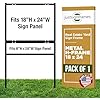 Amazon.com: Generic, Real Estate Yard Sign Metal H-Frame, 18 x 24 Slide ...