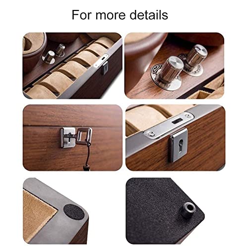 Watch winder box de alta gama y vitrina automática para 4 relojes exclusivos 5