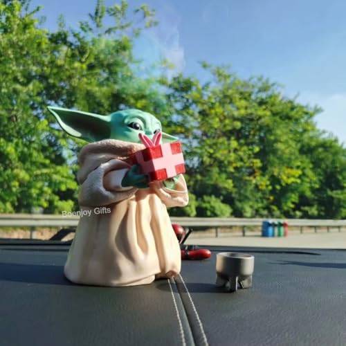 Image of Gifts- Baby Yoda Action Figure Toys for Car Dashboard, Study Table, Office Desk Decoration, 13x13 CM (Gift)