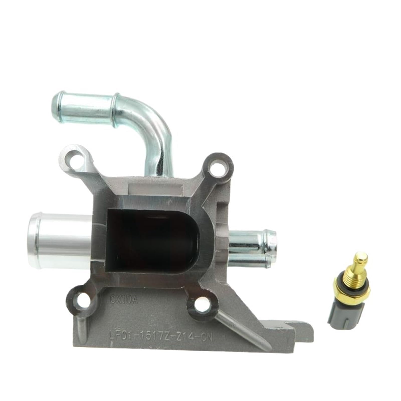Czujnik obudowy termostatu wylotu wody chłodzącej, pasuje do Toma, De Agua Ford, Ecosport 2.0L 2004-2012 LF01-1517Z-Z14 rura wylotowa płynu chłodzącego silnika samochodowego