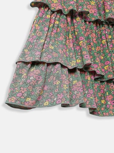 Image of Nautinati Baby Girls Strap Sleeve Fit & Flare Frock | Age 0-3 Years