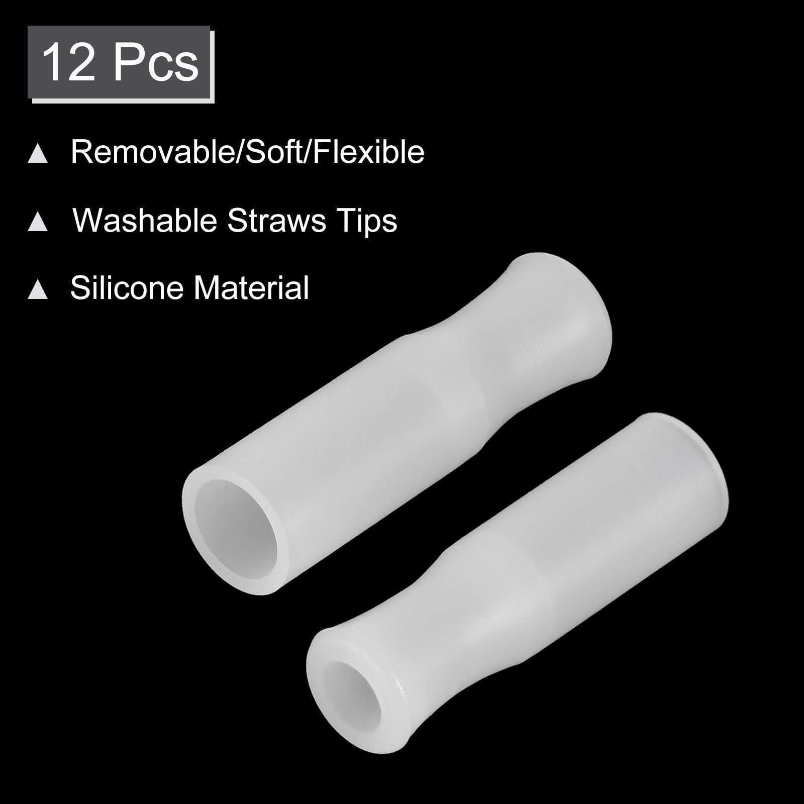 Sourcing Map Lot De 15 Embouts De Paille En Silicone - Couvercles De