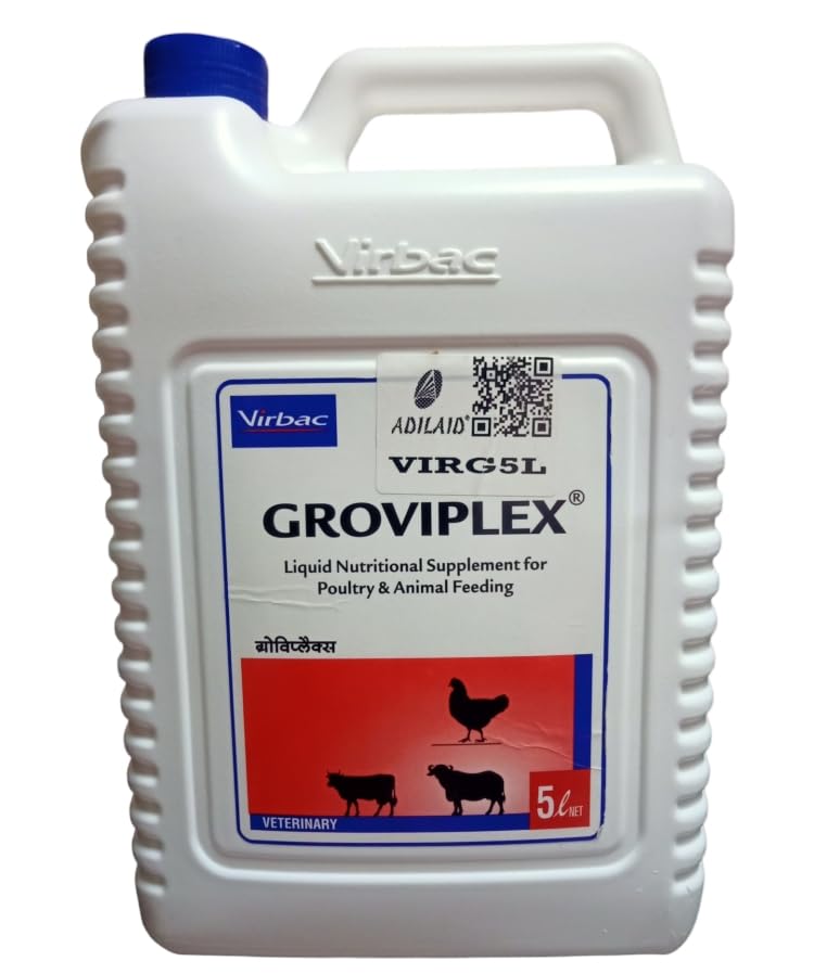 Groviplex Liquid Nutrional Supplement for Poultry & Animal Feeding (5 LTR) (B09QMHHC53) Amazon Price History, Amazon Price Tracker
