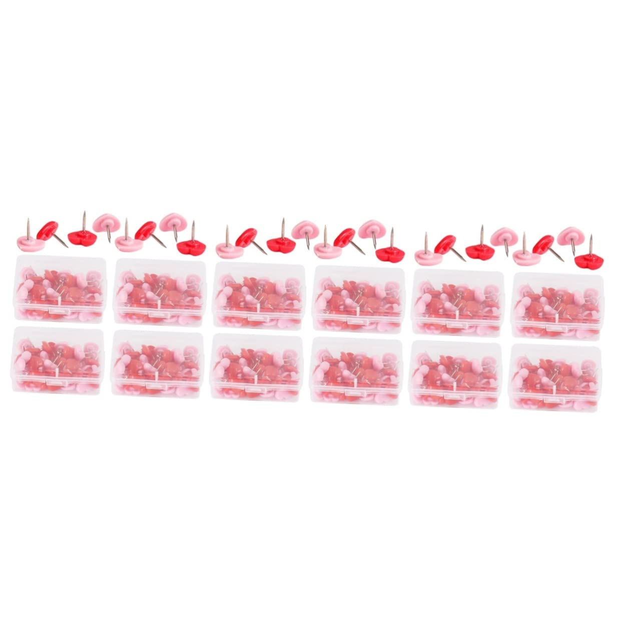 EXCEART Chinchetas De Corazón Coloridas para Mapas y Tableros Multi-función para Fijar Fotos y Notas Accesorio De Oficina y Decoración De Pared