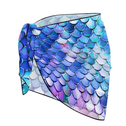 Sarong Coverups for Women Sheer Swimsuit Cover Ups Chiffon Wrap Sexy Short Skirt Beach Bikini Cover-Up Swimwear