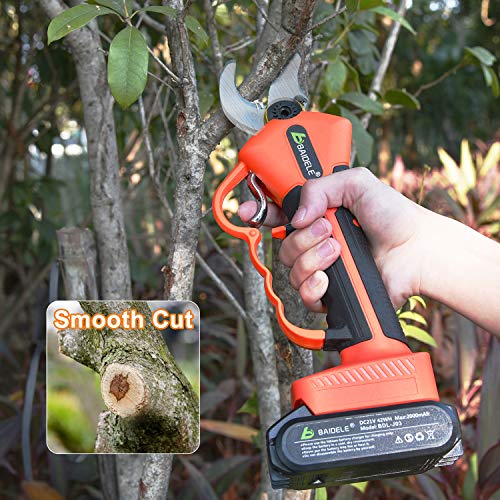 Professionele Snoerloze Elektrische Snoeischaar, 30 mm Snijdiameter Elektrische Snoeischaar, 2 STUKS Reserve 2000 mAh… - Afbeelding 5