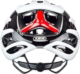 ABUS Rennradhelm AirBreaker - High-End Fahrradhelm für den professionellen Radsport - für Damen und Herren - Weiß/Rot, Größe M