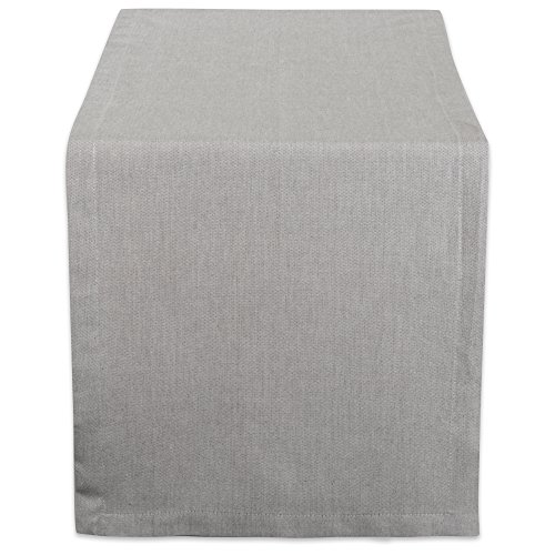 DII Chambray Kitchen, Tabletop Collection, Gray, 14x72 Table Runner