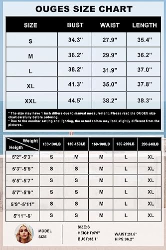 OUGES Abito Estivo da Donna Abito da Cocktail