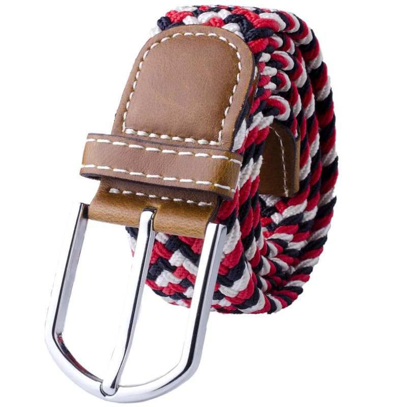 Image of The Tie Hub Unisex Stretchable Woven Fabric Belt | Adjustable, Hole-Free Design | Fits Up to 40 Inches Waist