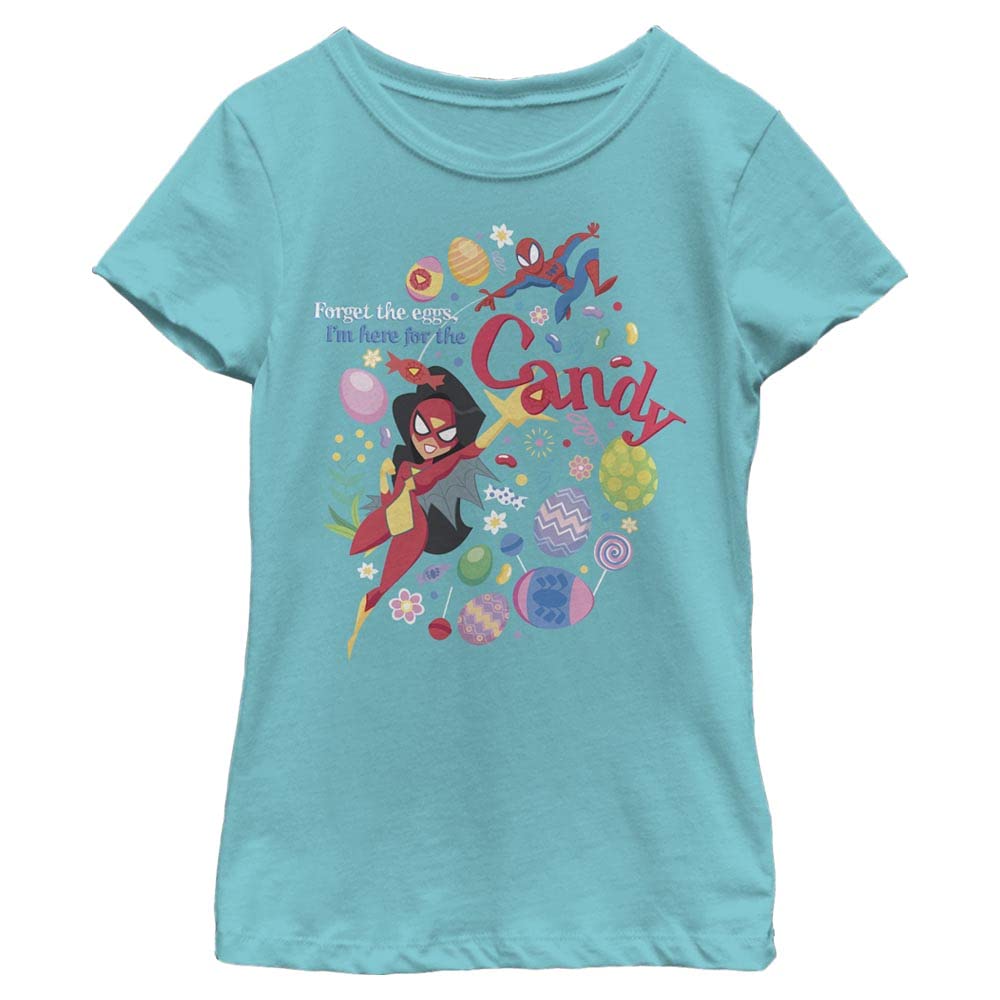 T-shirt Marvel fille Spider Candy fini les hauts ternes L