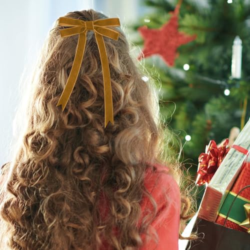 Image of Tsorode 10 Yards Black Velvet Ribbon 1 Inch for Christmas Tree,Velvet Christmas Ribbon for Gift Wrapping Crafts Bow Wreath Holiday Decorations (Light Brown, 5 /8 inch-10 Yard)