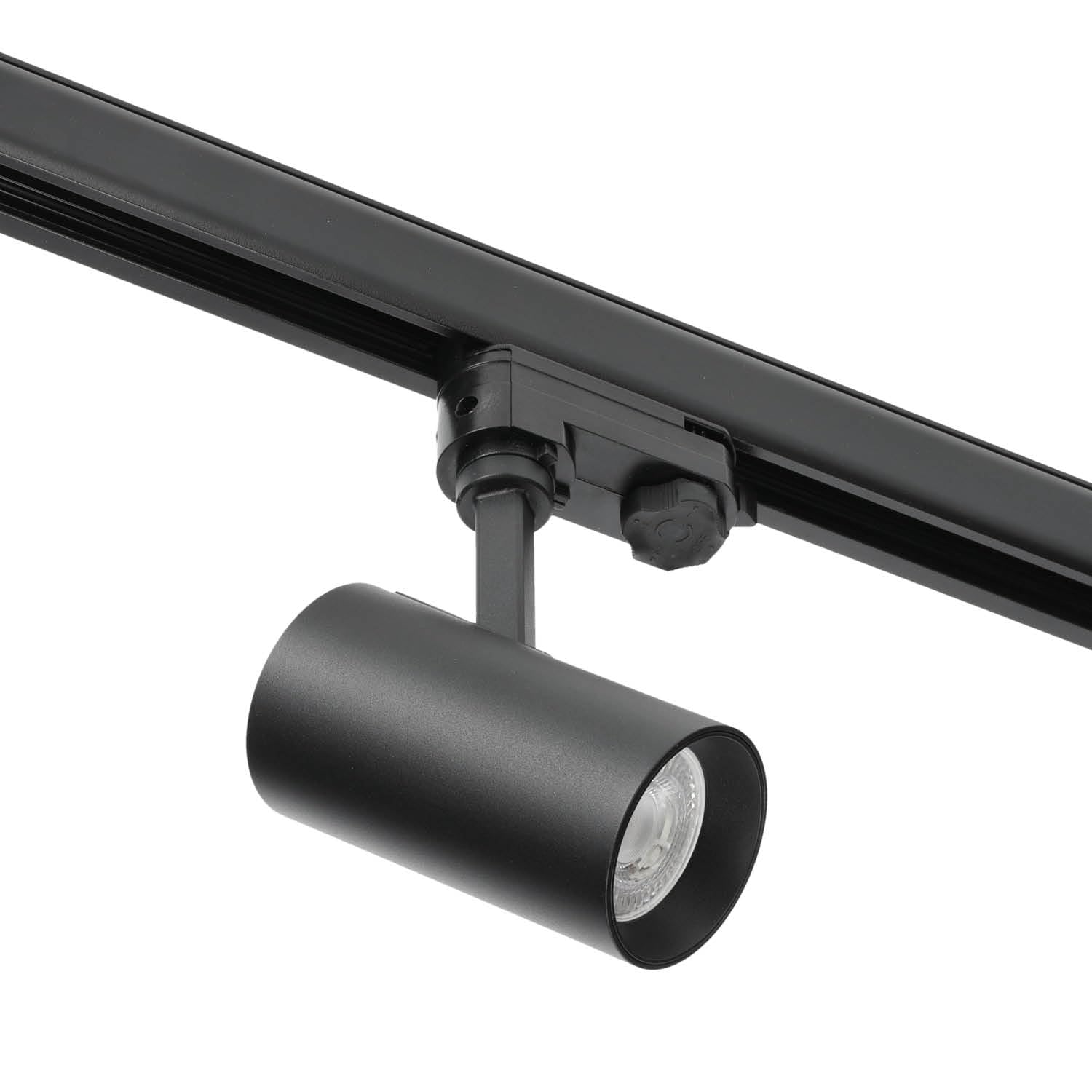 NEXTRACK 3-Phasen-Schienen-Set Komplett-Set mit 5x GU10 Lampe 2m Schiene Schwarz