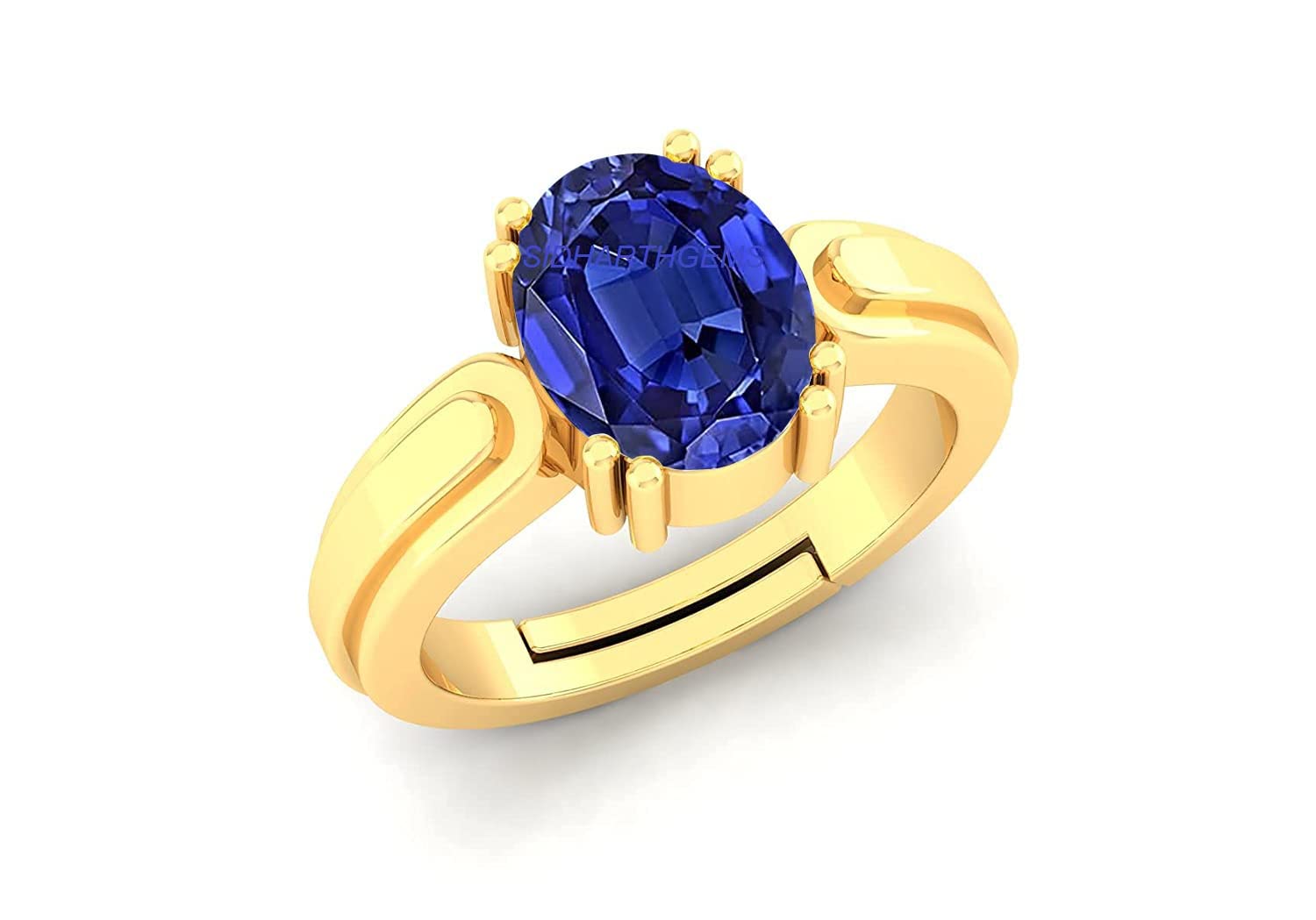 SIDHARTH GEMS 11.25 Ratti 10.00 Carat Lab - Certified Unheated Untreatet AAA+ Quality Natural Blue Sapphire Neelam Gold Adjustable Gemstone Ring for Womens and Mens (B09TPG1PB5) Amazon Price History, Amazon Price Tracker