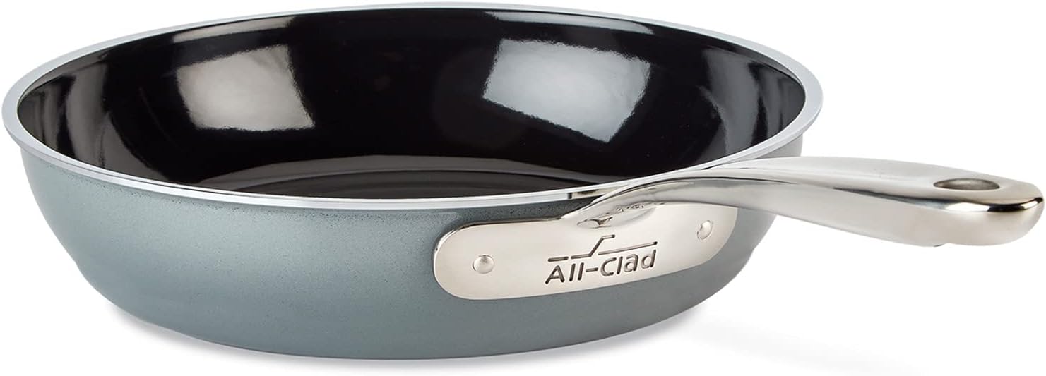 AllClad FusionTec Ceramic Fry Pan 9.5 Inch Induction Oven Broiler Safe