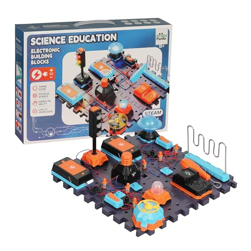 Bright Panda Electric Circuit Kits for Children Educational STEM Toys with 100+ Science Experiments for Kids Build Your Own Science Kit Combine Kits for Endless Fun (Explorer Advanced Set)
