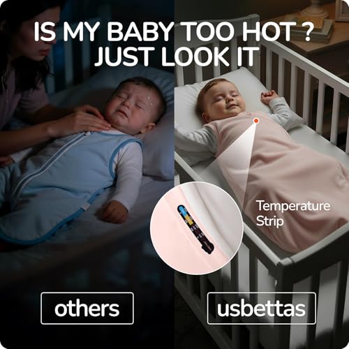 Image of Baby Sleep Sack 3-6 Months, 1.0 Tog Supersoft Thermostatic Cotton Toddler Sleeping Sack for Babies Infant, 2-Way Zipper Baby Wearable Blanket for All Season