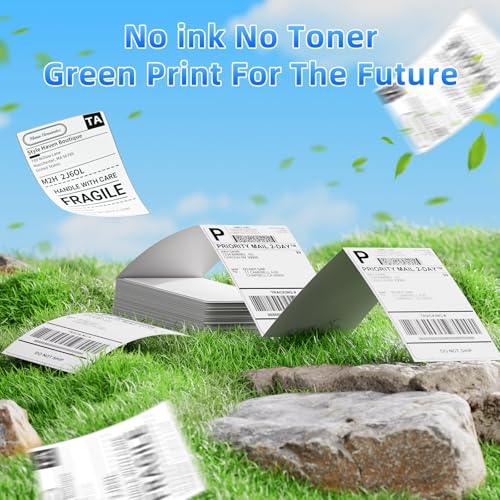 Image of 4x6 Thermal Labels, Pack of 100 4x6 Fold Thermal Labels