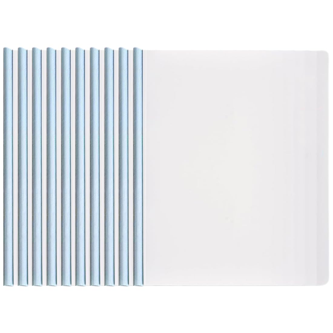Plastica A4 Rapporto Copertina Cartella File Barra Scorrevole Copertine Rilegatura Clip Scuola Ufficio Blu